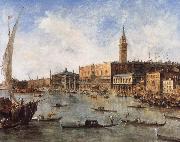 Francesco Guardi The Doge-s Palace and the Molo from the Basin of San Marco